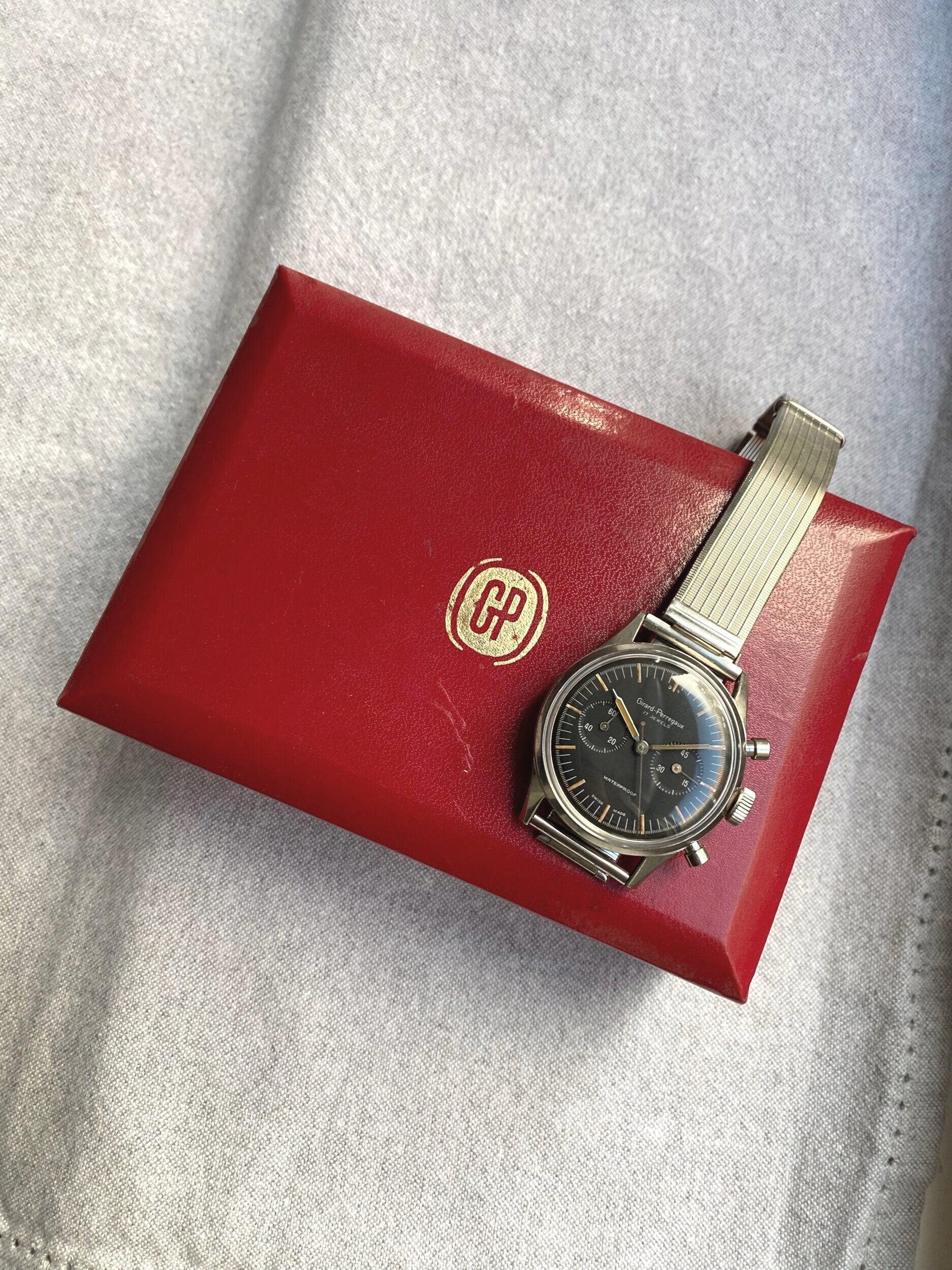 1950s Girard-Perraguax Waterproof Chronograph Ep4