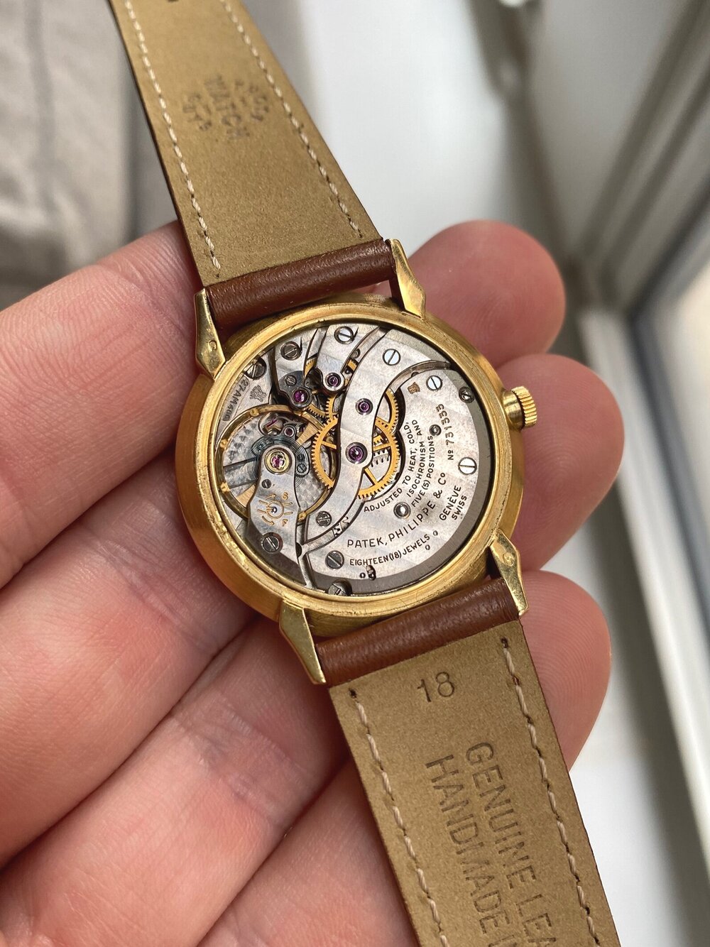 1962 Patek Philippe ref. 3420 18k w/ Extract from Archives