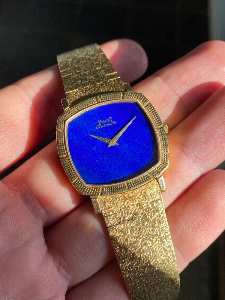 1970s Piaget ref. 12427 'Lapis Lazuli' 18k