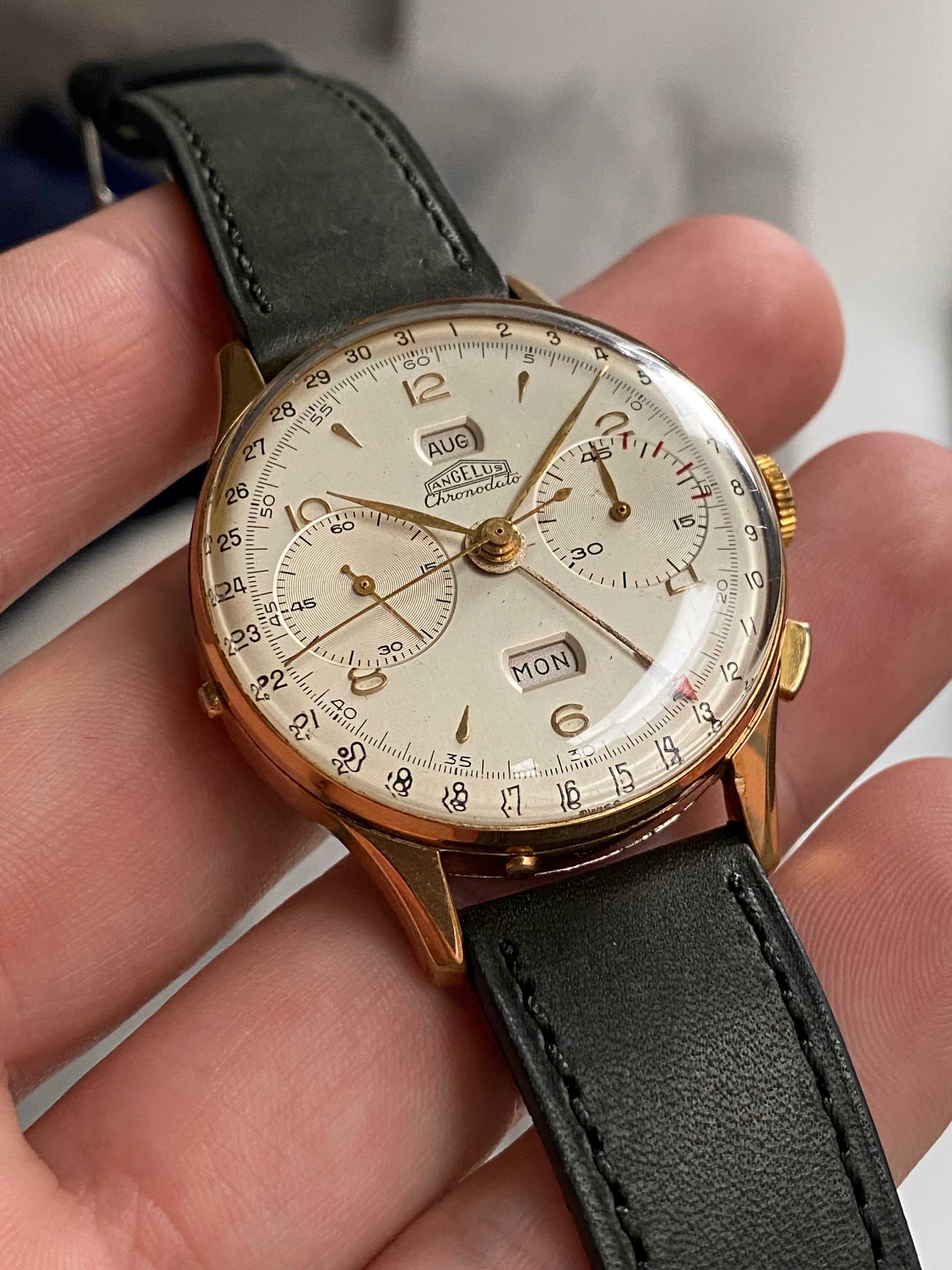 1950s Angelus Triple-Date Chronodato