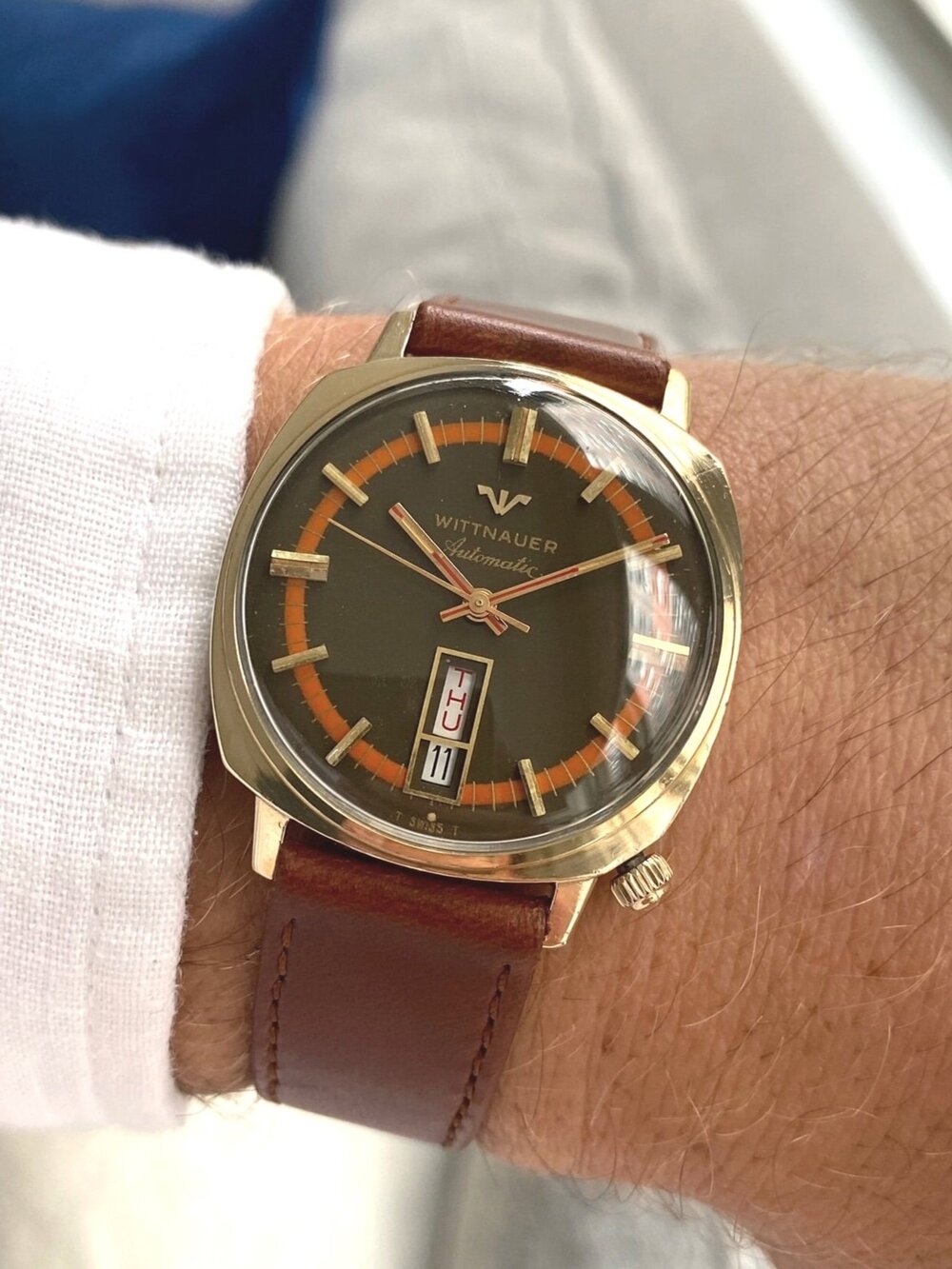 1960s Wittnauer Day-Date 'Tropical'