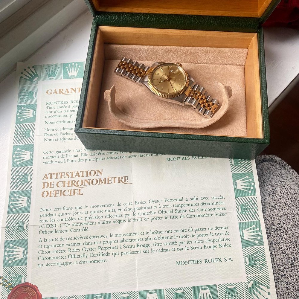 1987 Rolex Datejust ref. 16013 (Box & Papers)