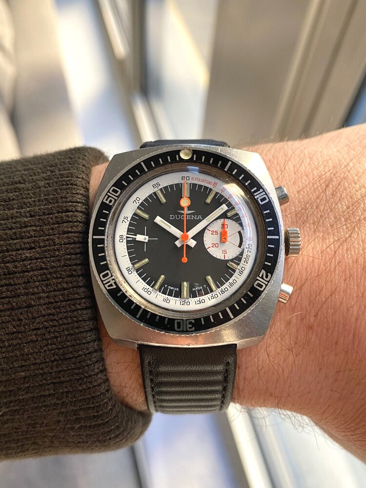 1969 Dugena 'Big Eye' Chronograph