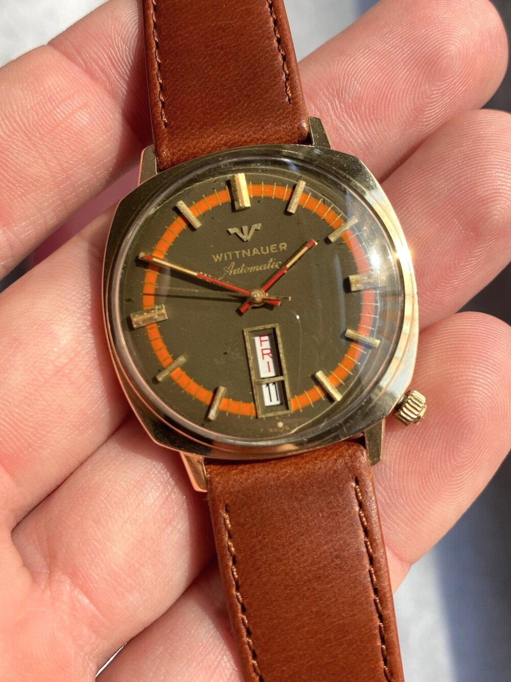 1960s Wittnauer Day-Date 'Tropical'