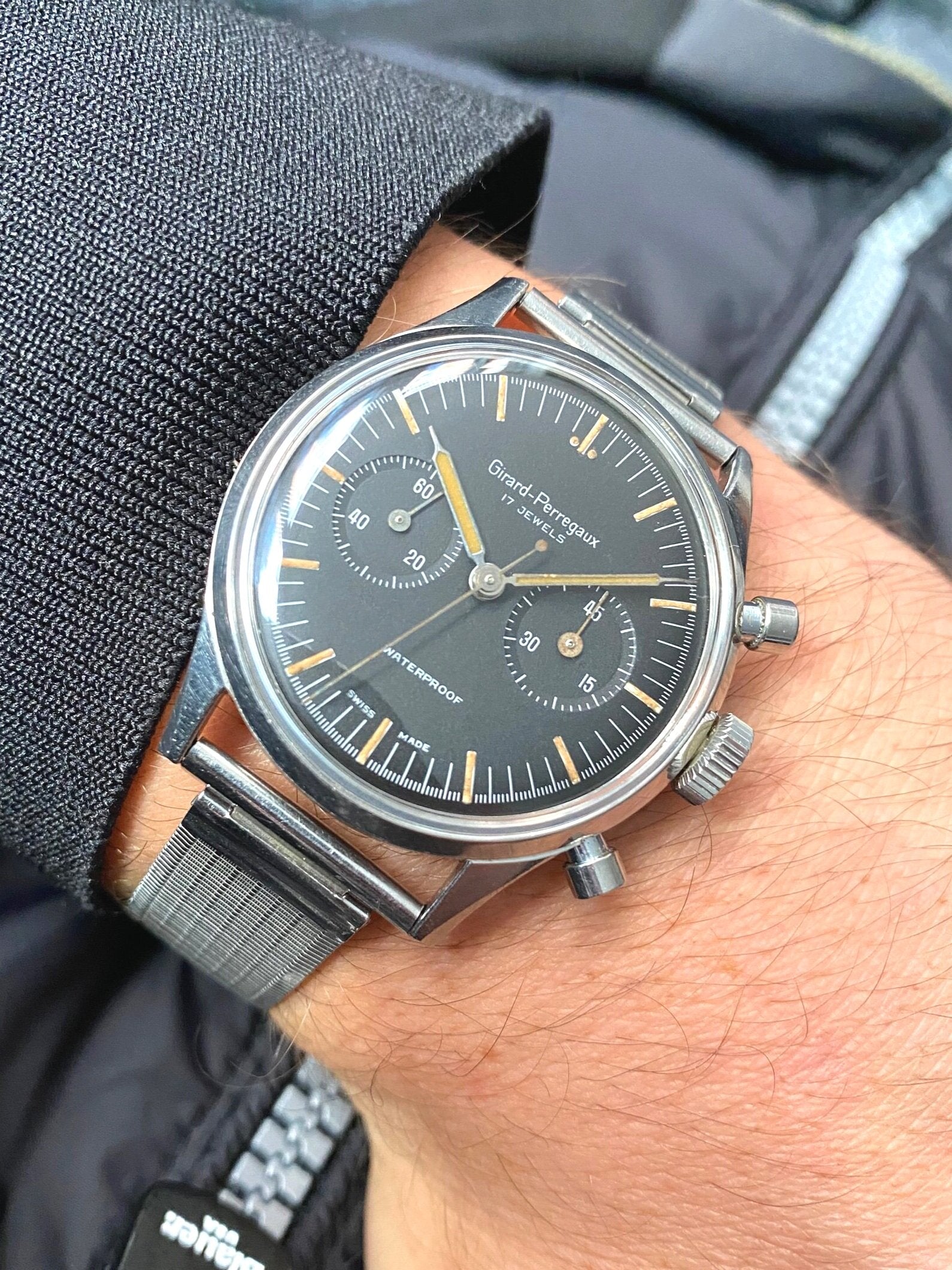 1950s Girard-Perraguax Waterproof Chronograph Ep4