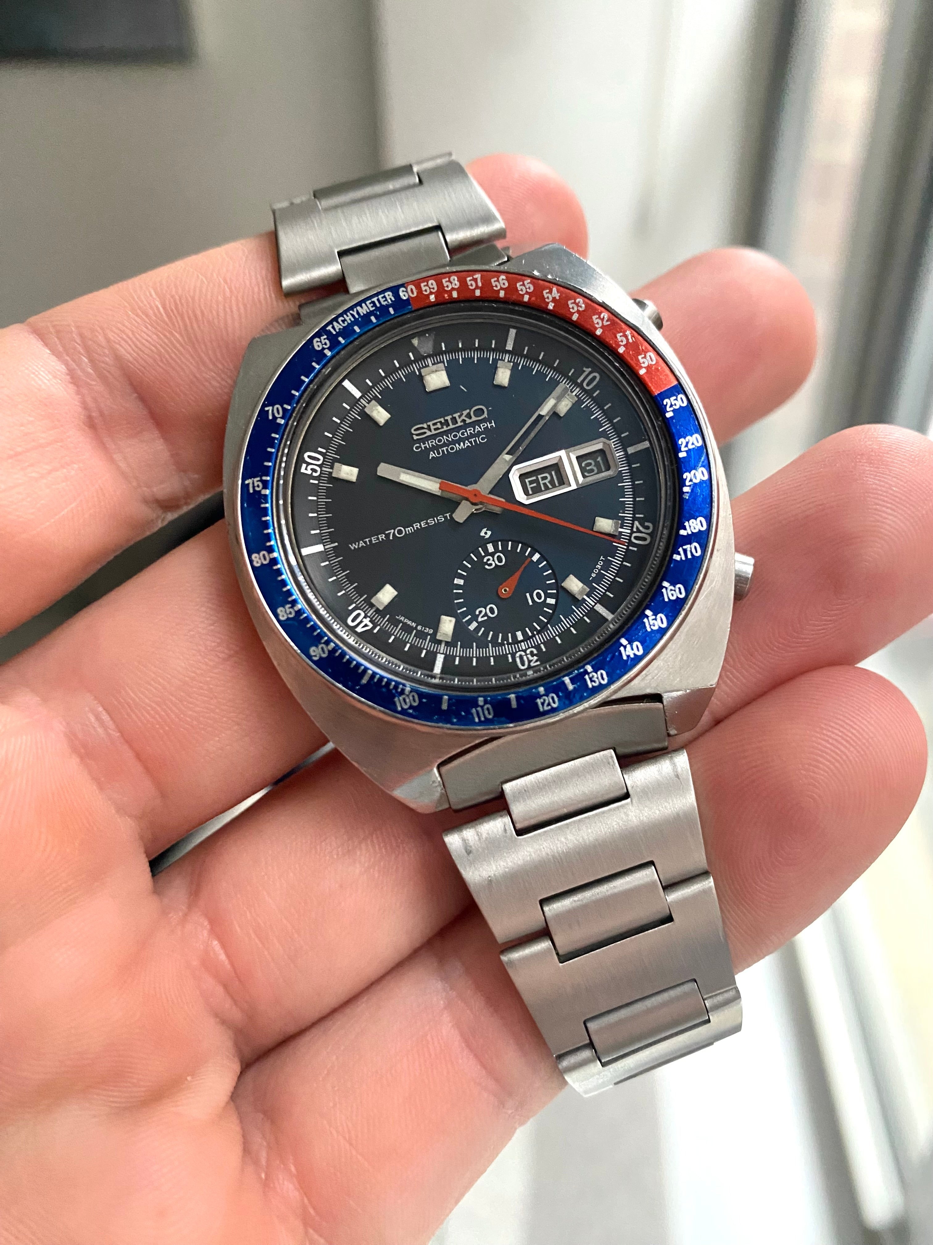 1971 Seiko 'Blue Pogue' Chronograph ref. 6139-6001