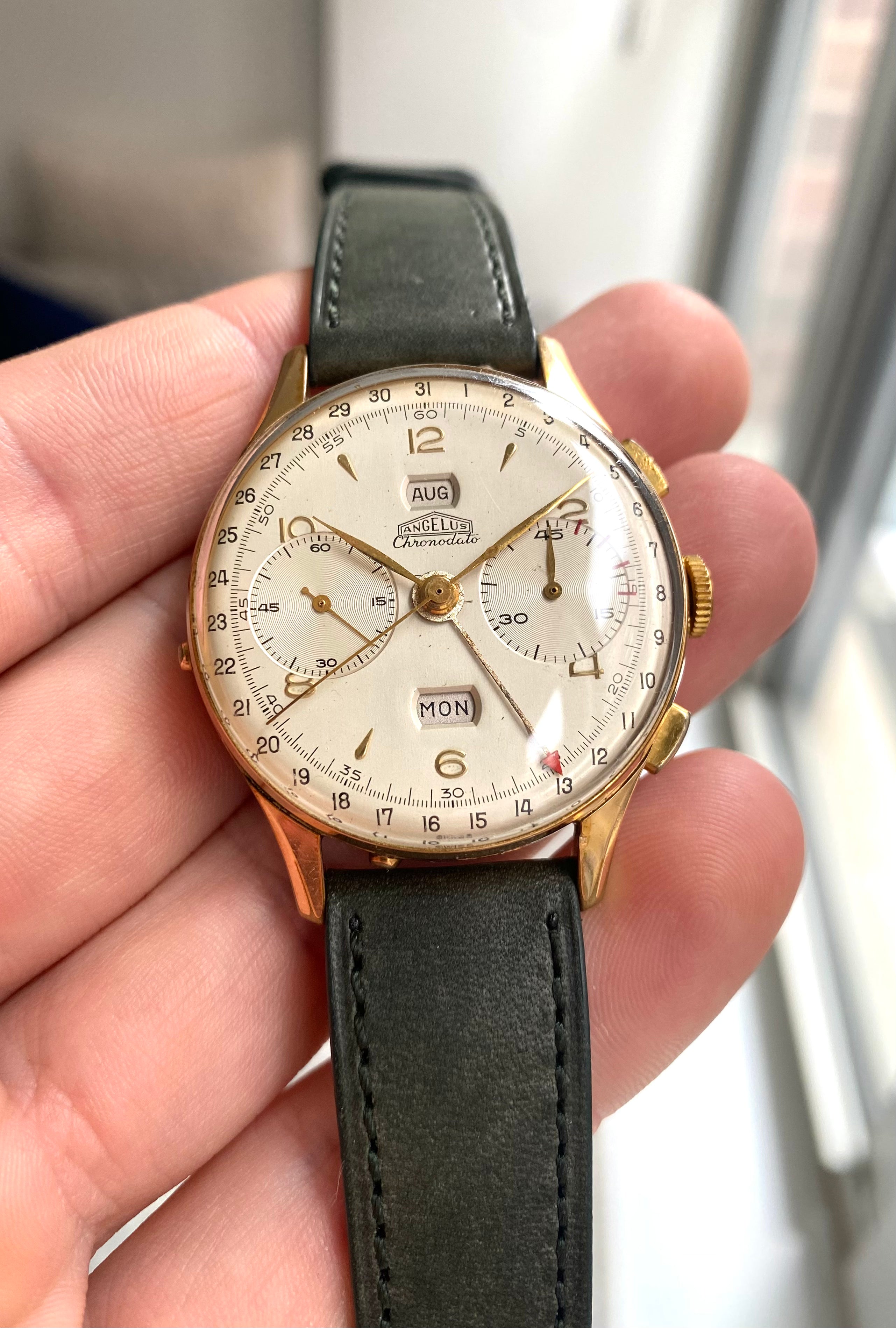 1950s Angelus Triple-Date Chronodato