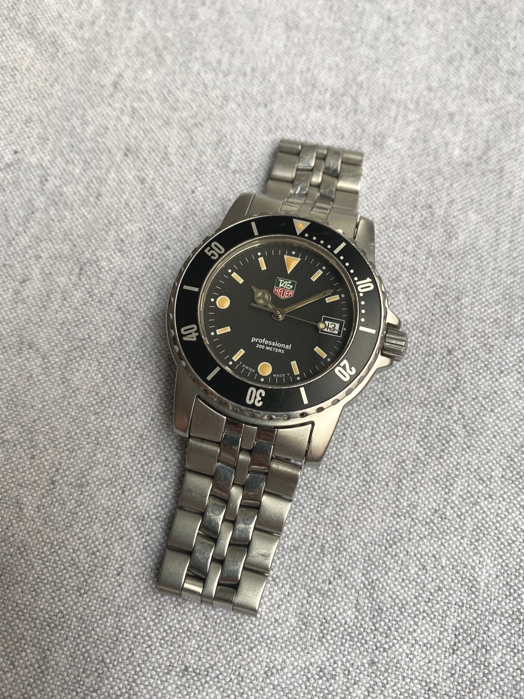 1980s Tag Heuer Professional 1500 series