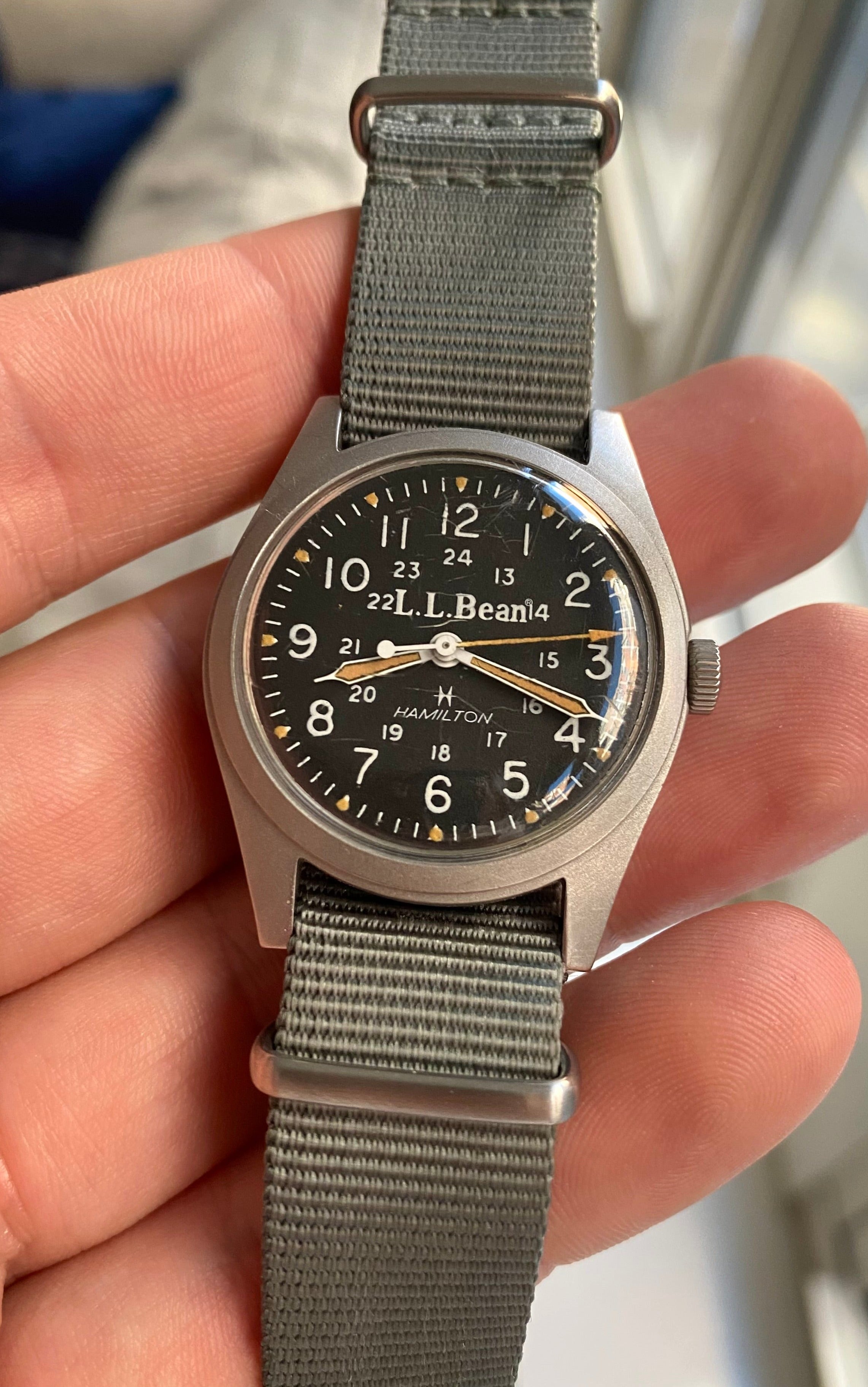 1980s Hamilton Field Watch Retailed by L.L. Bean