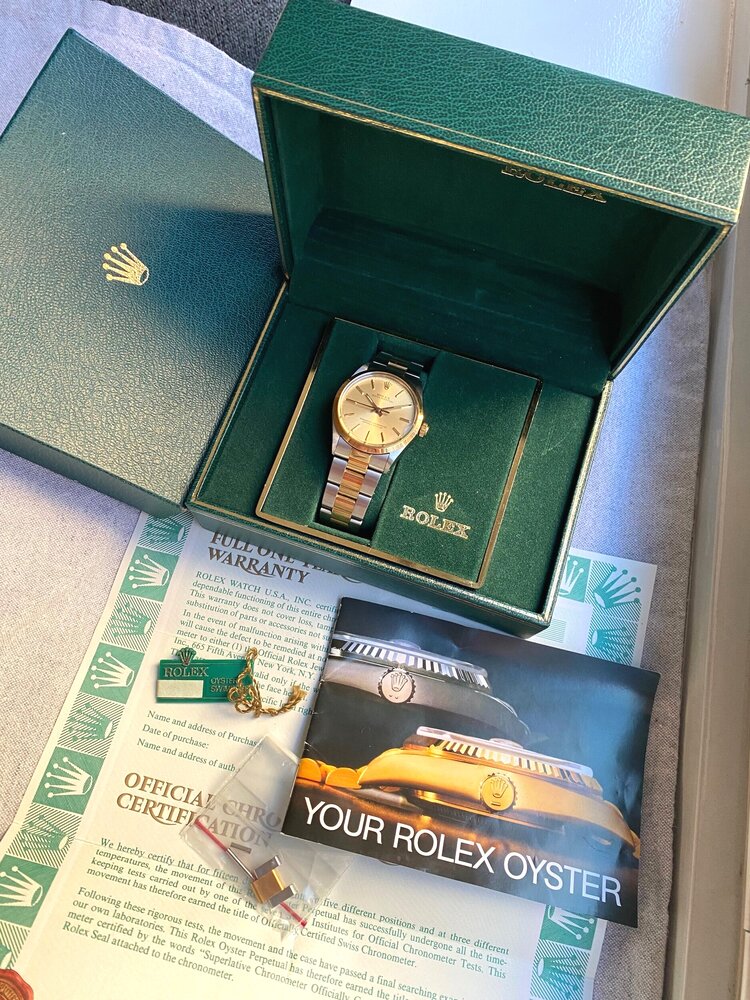 1988 Rolex Oyster Perpetual ref. 14203 (Box & Papers)