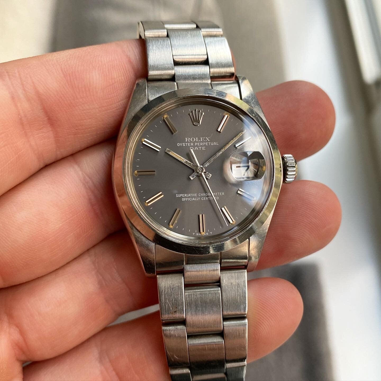 1976 Rolex Date ref. 1500 Grey